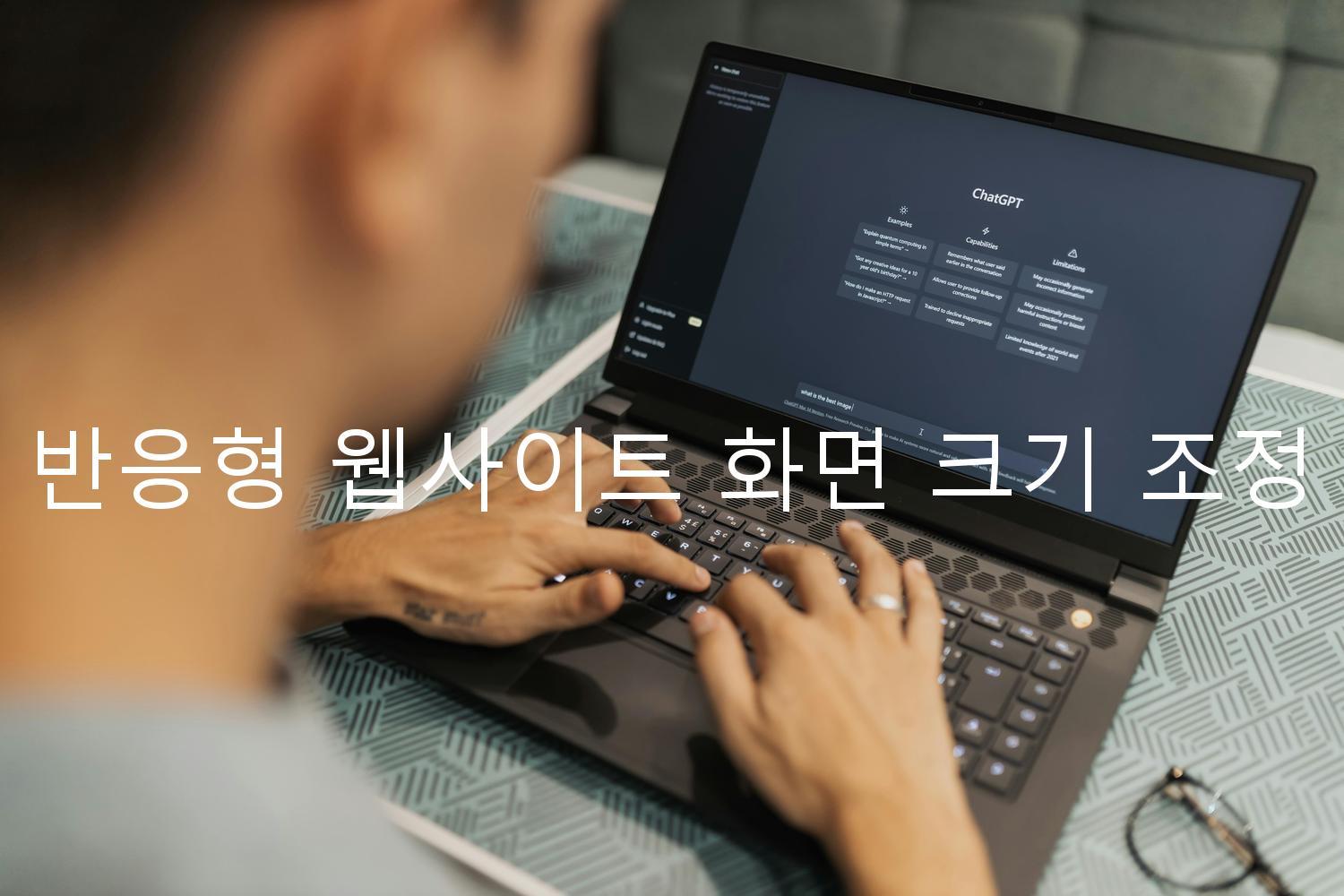 반응형 웹사이트 화면 크기 조정