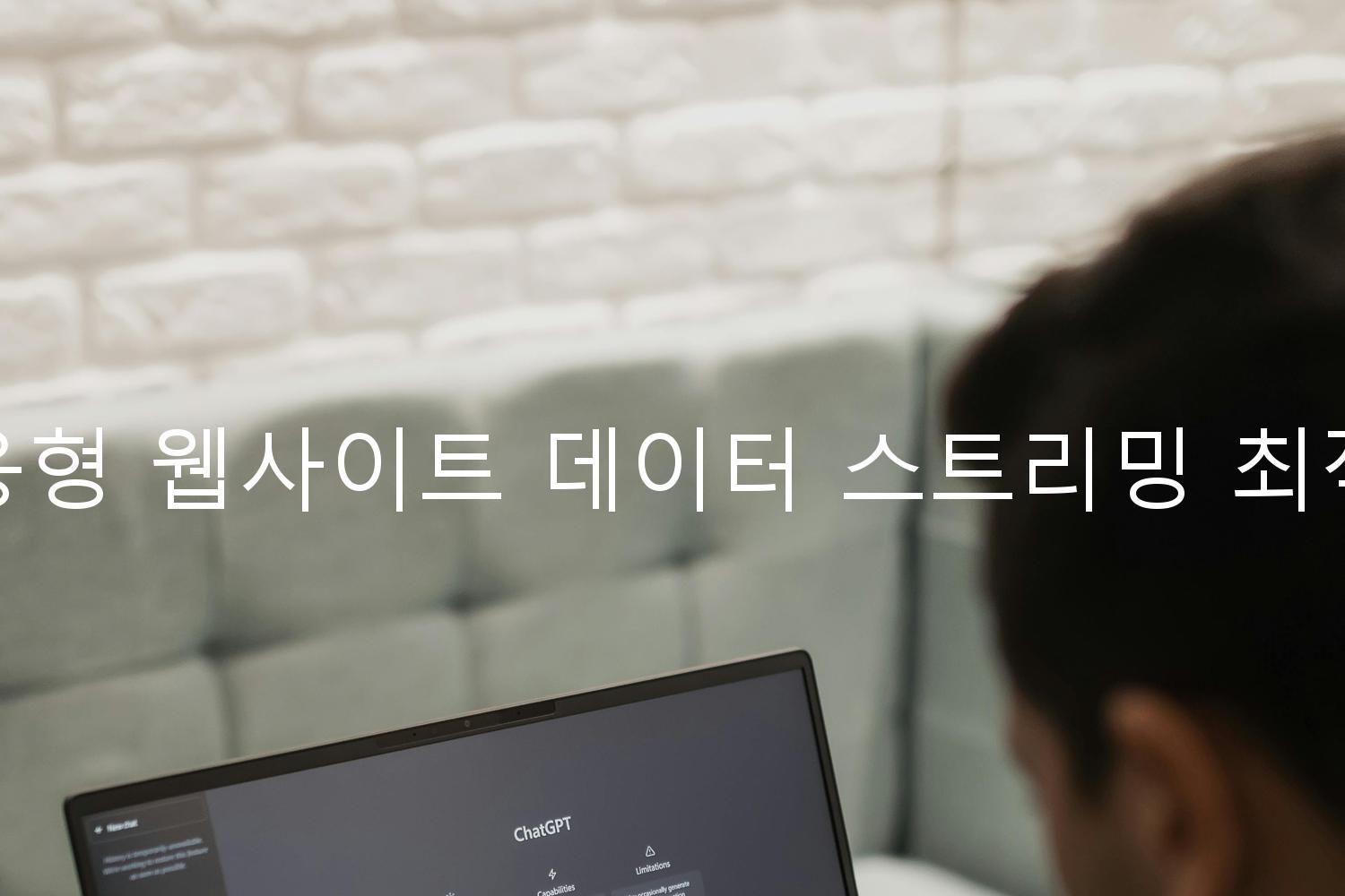 반응형 웹사이트 데이터 스트리밍 최적화