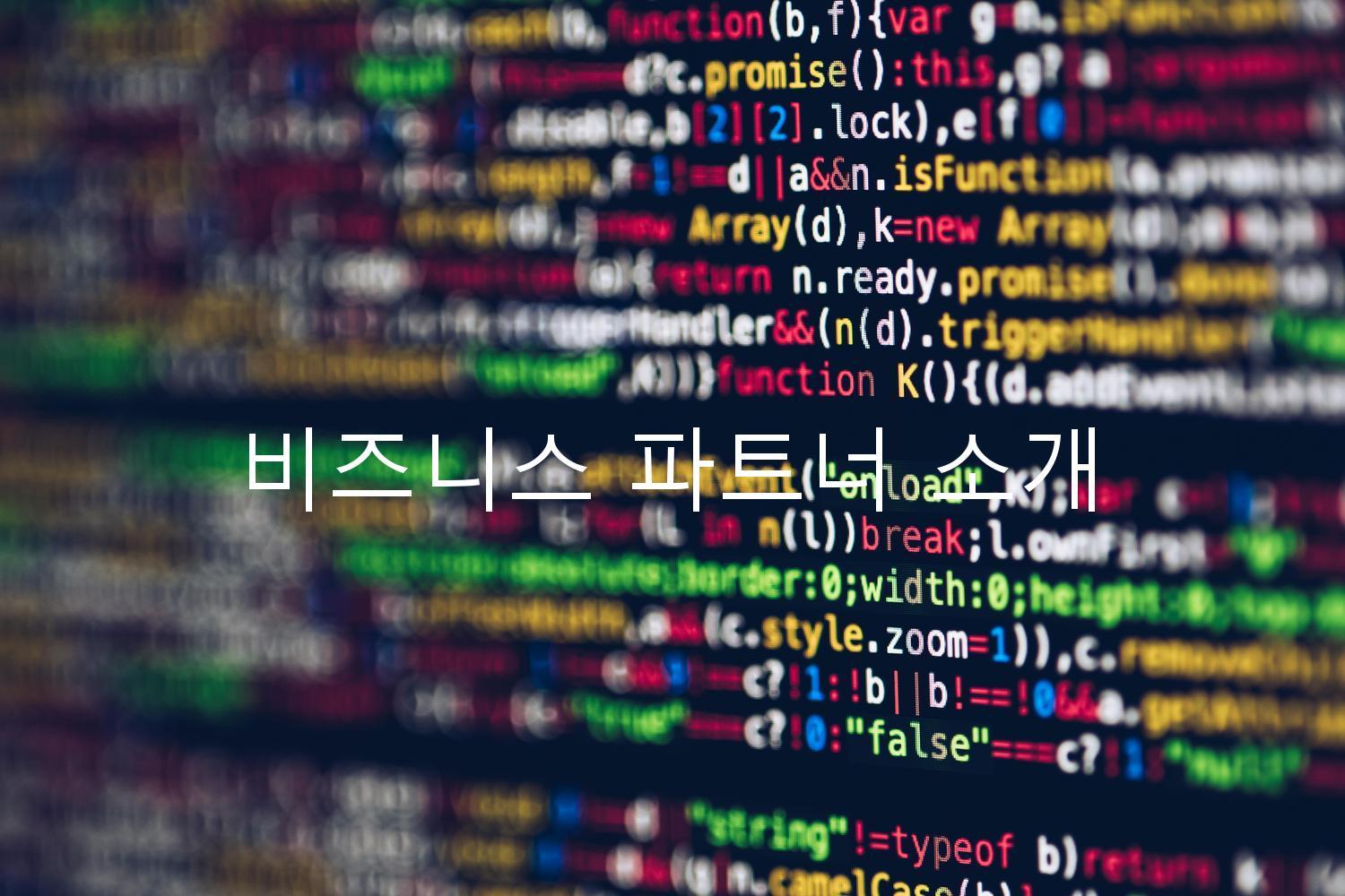 비즈니스 파트너 소개