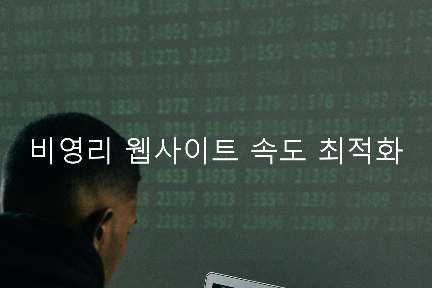 비영리 웹사이트 속도 최적화