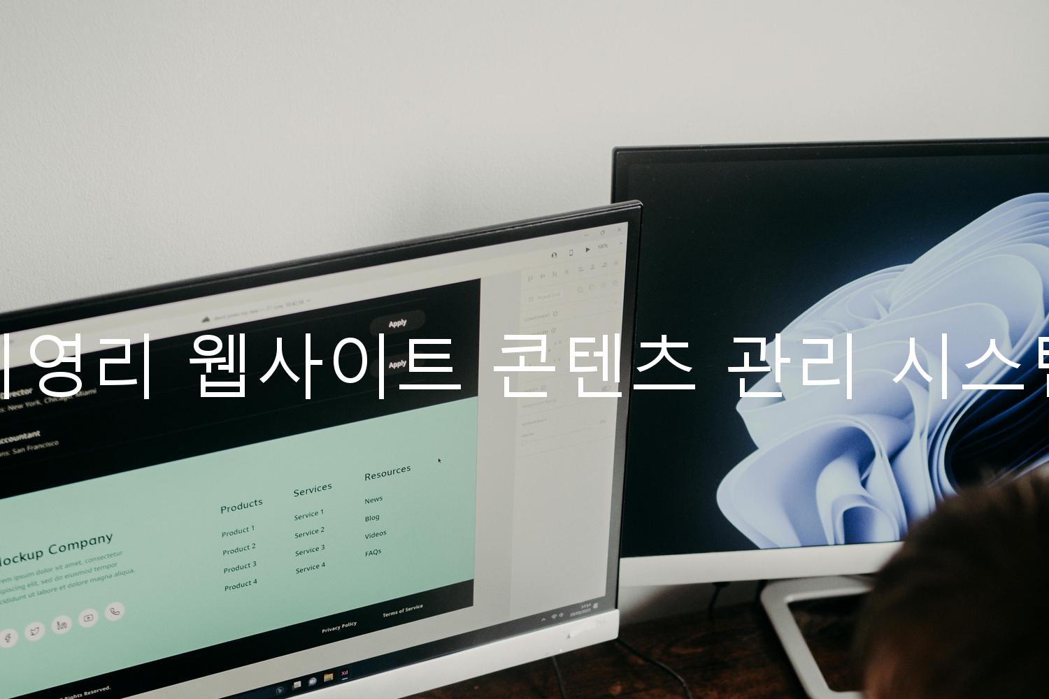 비영리 웹사이트 콘텐츠 관리 시스템