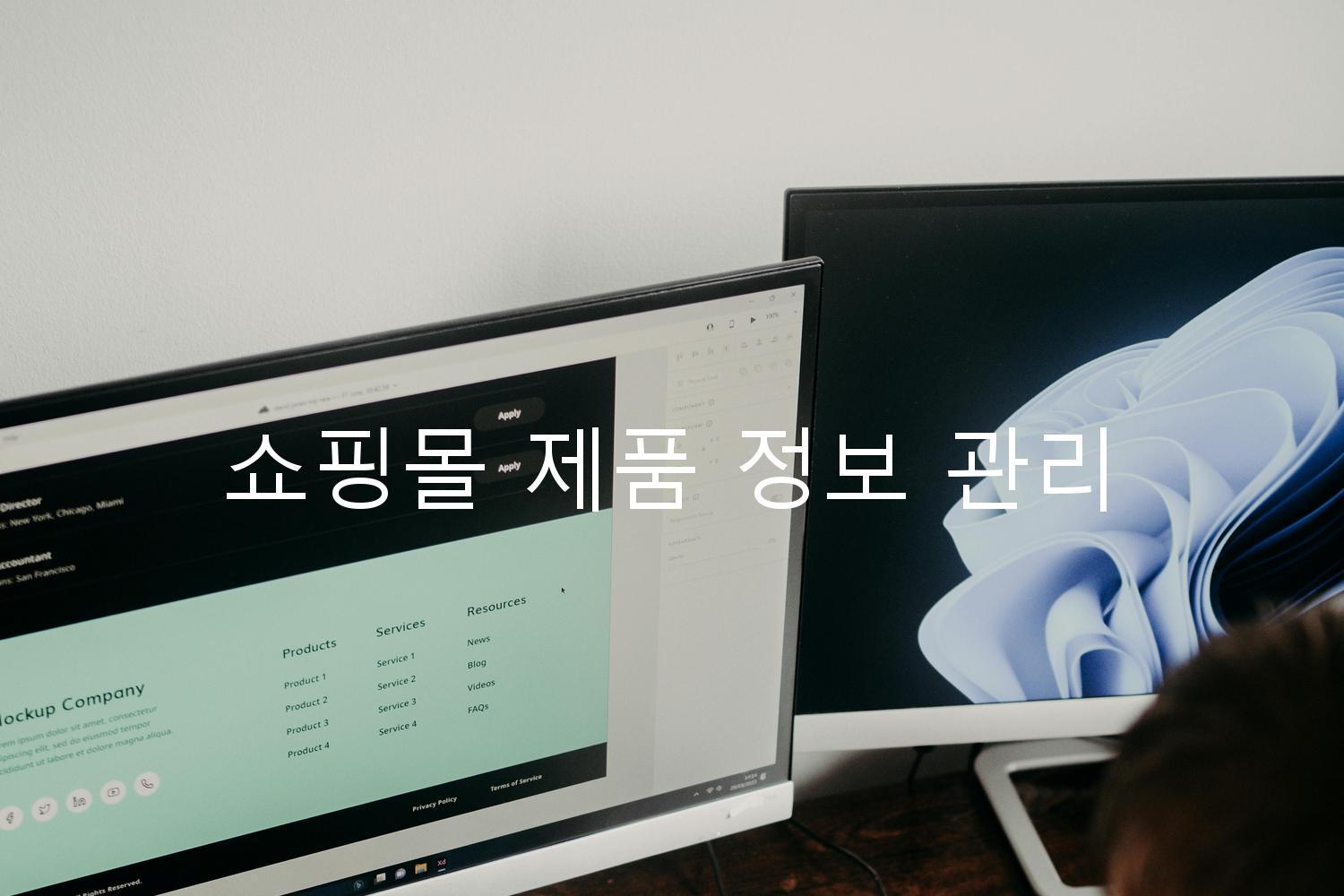 쇼핑몰 제품 정보 관리