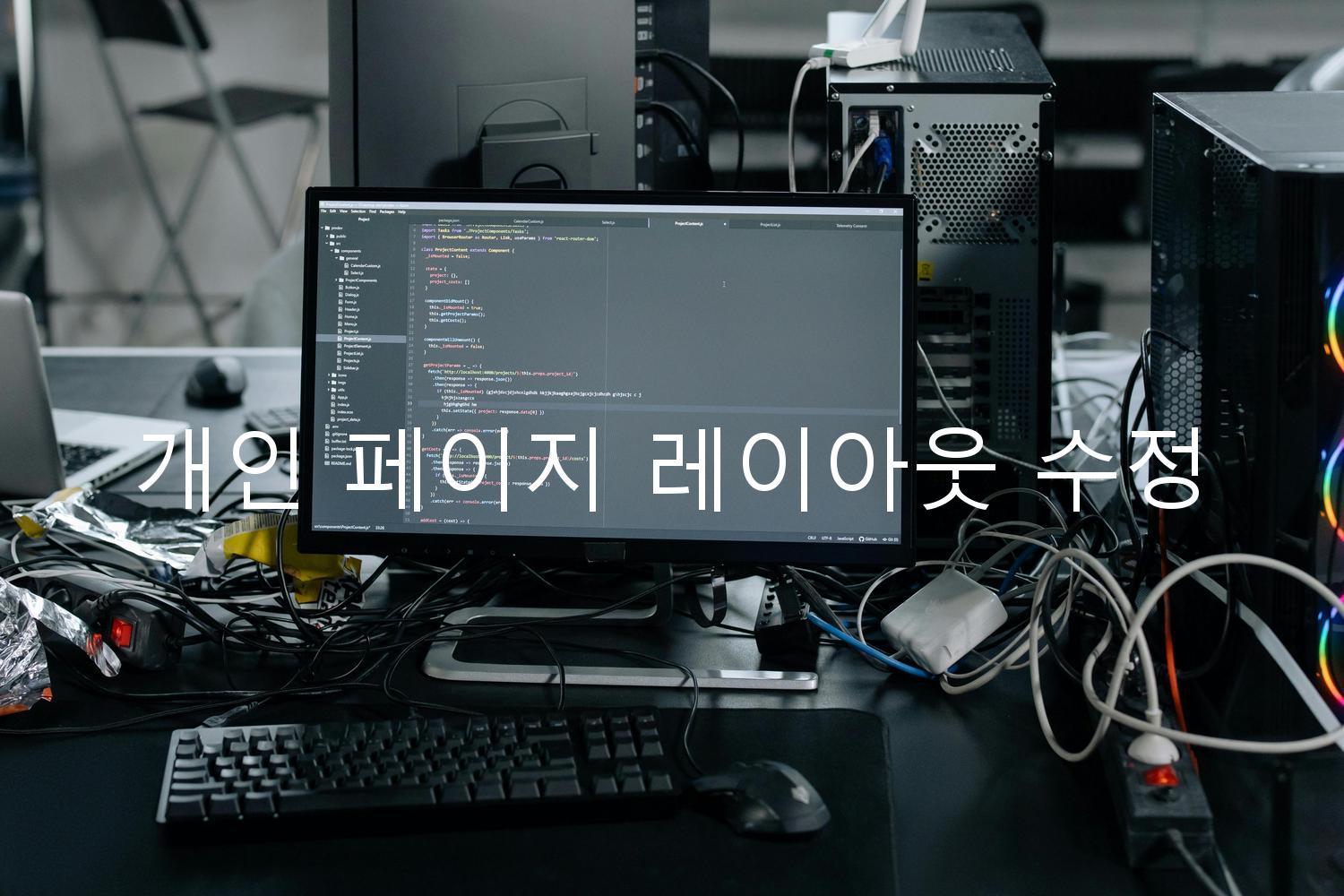 개인 페이지 레이아웃 수정
