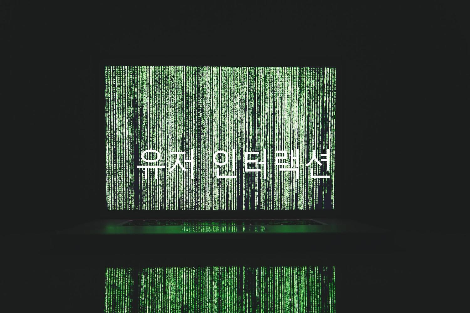 유저 인터랙션