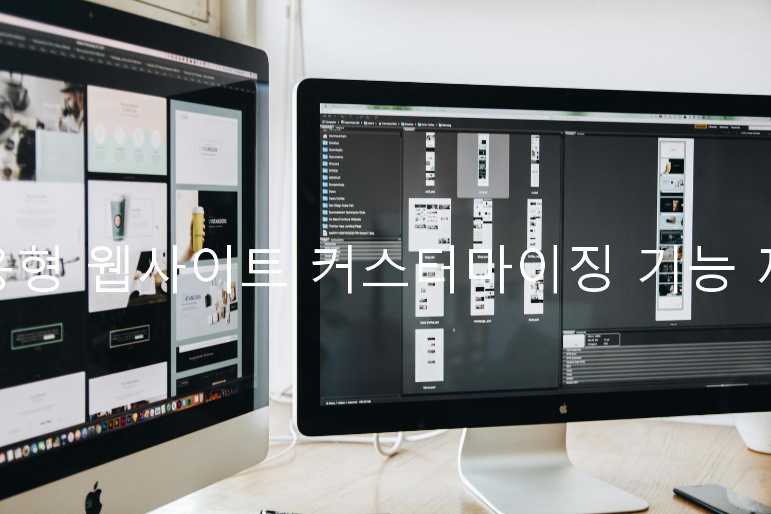 반응형 웹사이트 커스터마이징 기능 제공