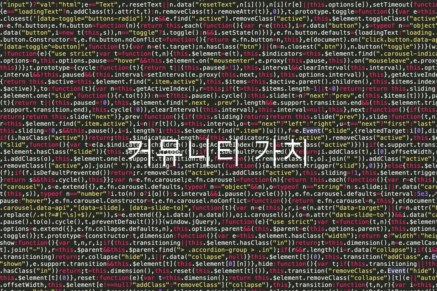 커뮤니티 가치