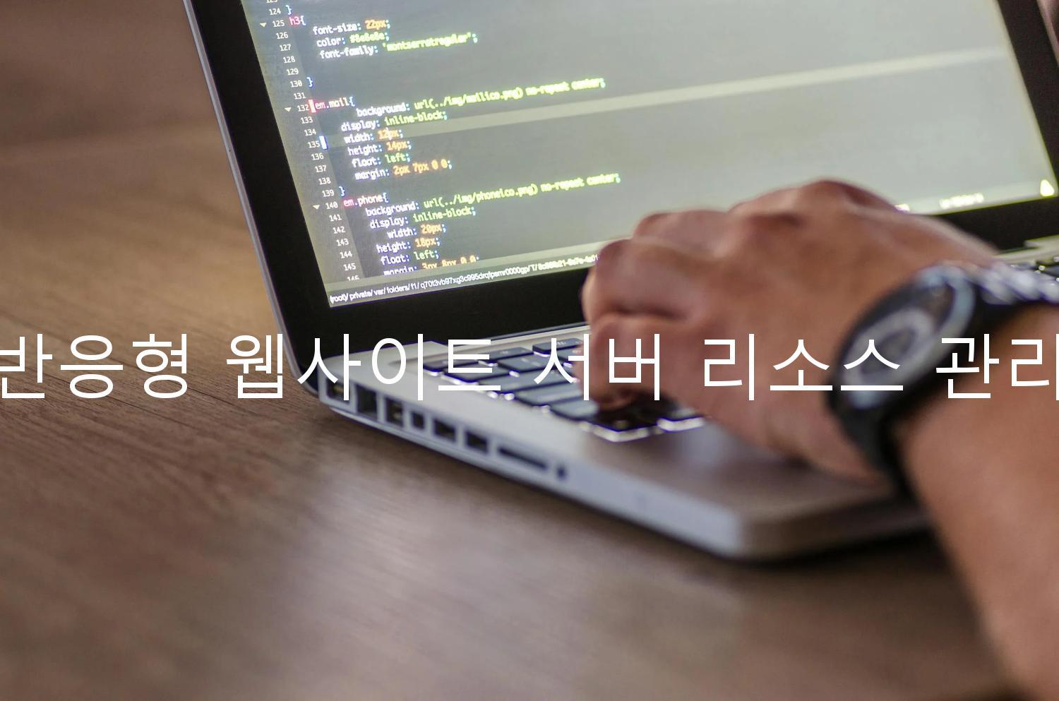 반응형 웹사이트 서버 리소스 관리