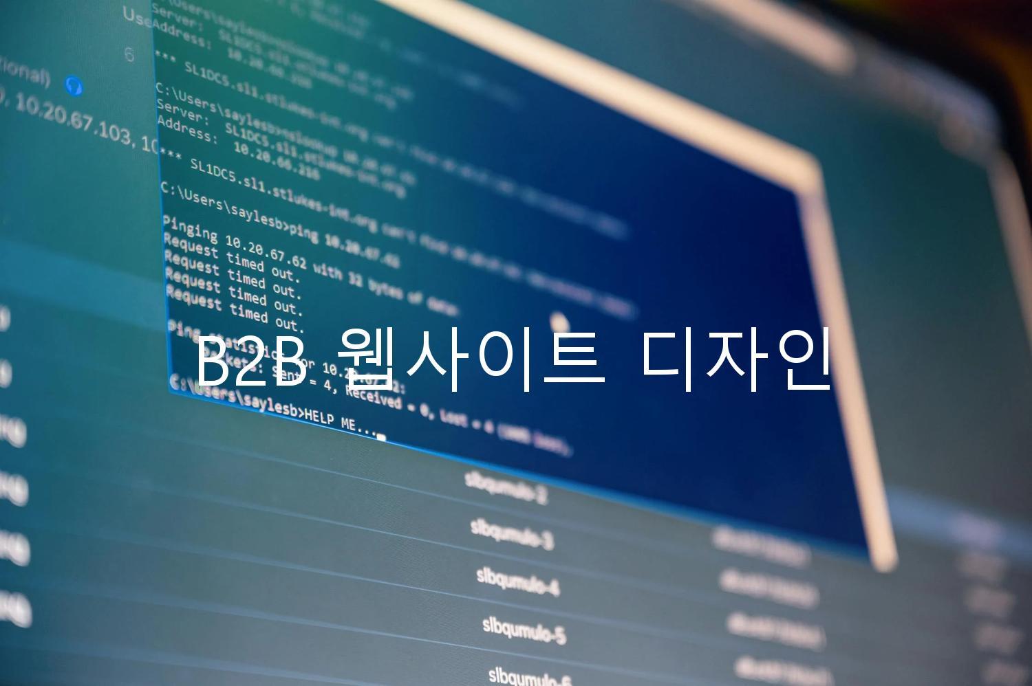 B2B 웹사이트 디자인