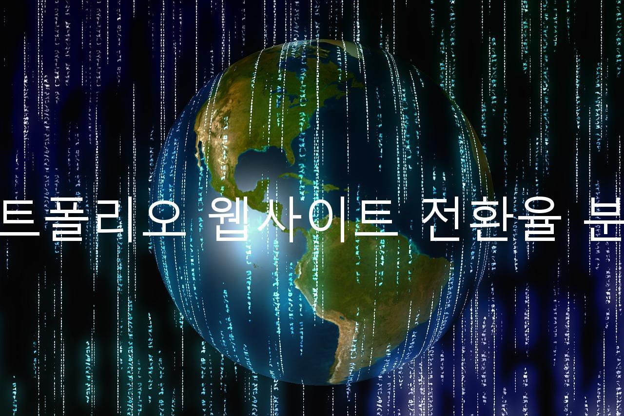 포트폴리오 웹사이트 전환율 분석