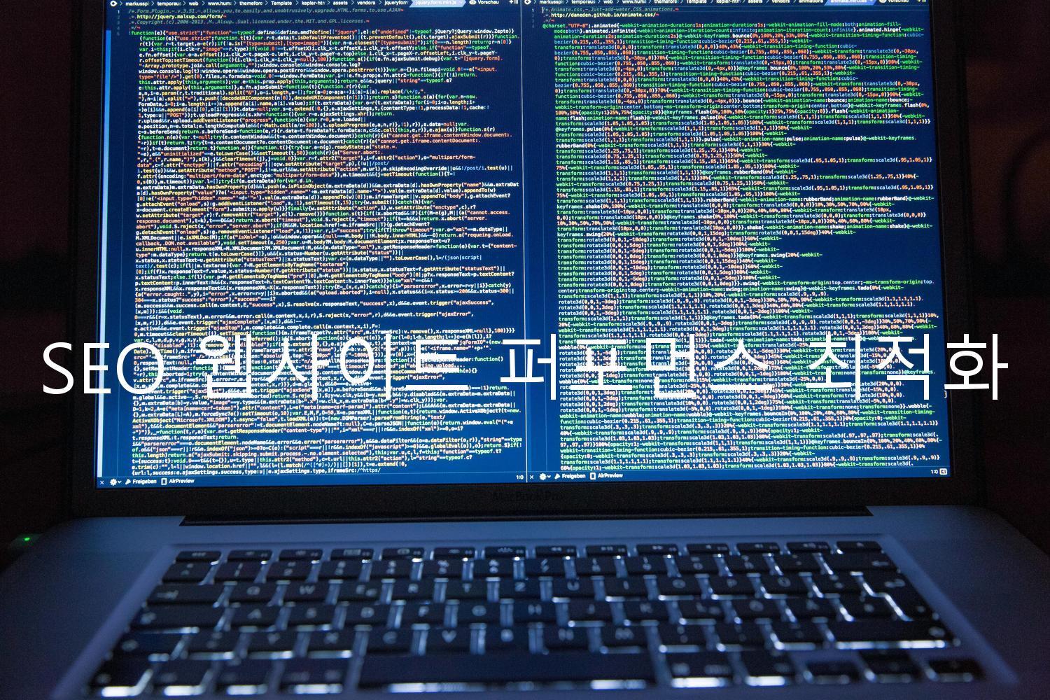 SEO 웹사이트 퍼포먼스 최적화