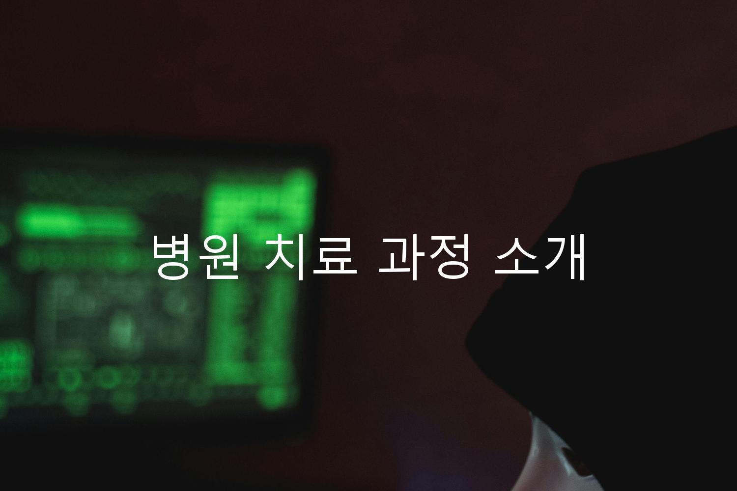 병원 치료 과정 소개