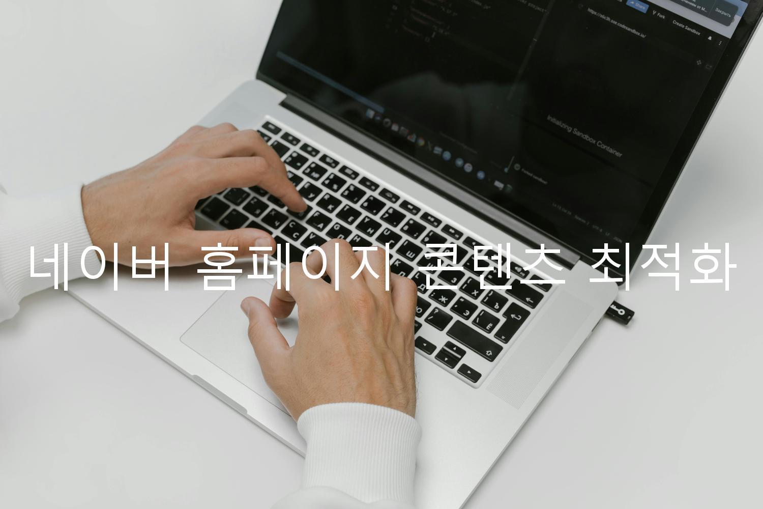 네이버 홈페이지 콘텐츠 최적화