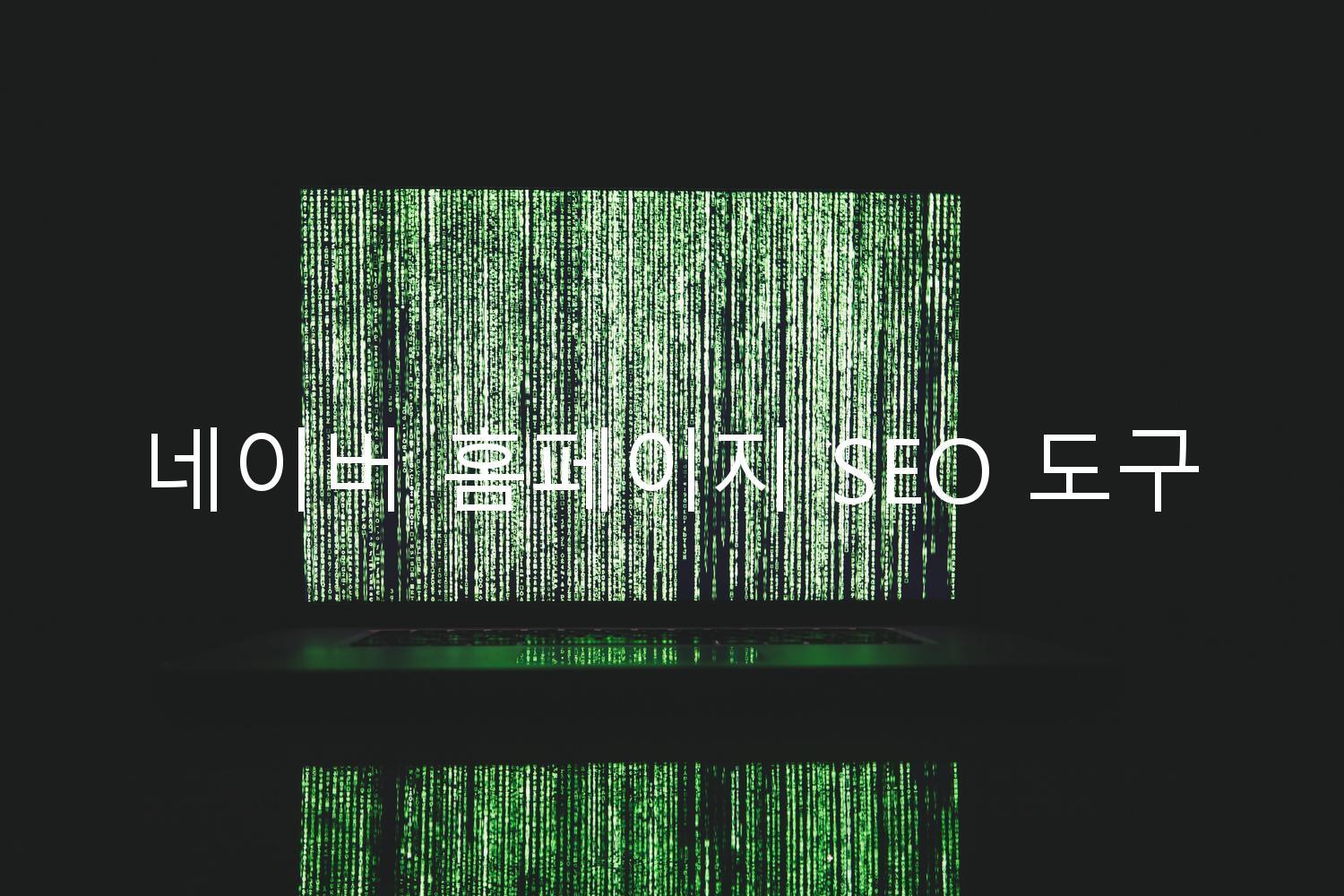 네이버 홈페이지 SEO 도구