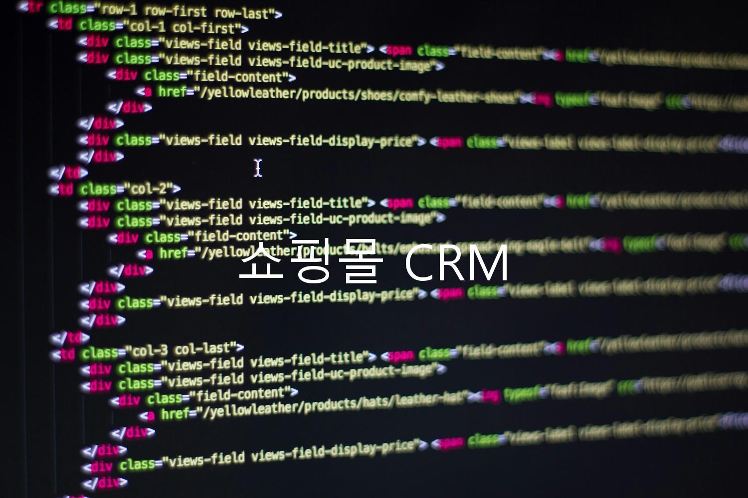 쇼핑몰 CRM