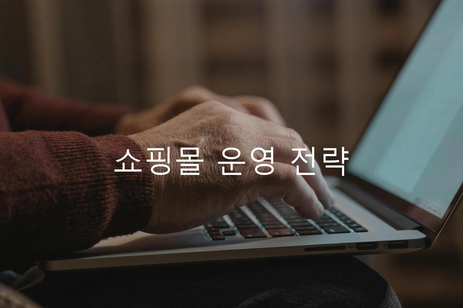 쇼핑몰 운영 전략