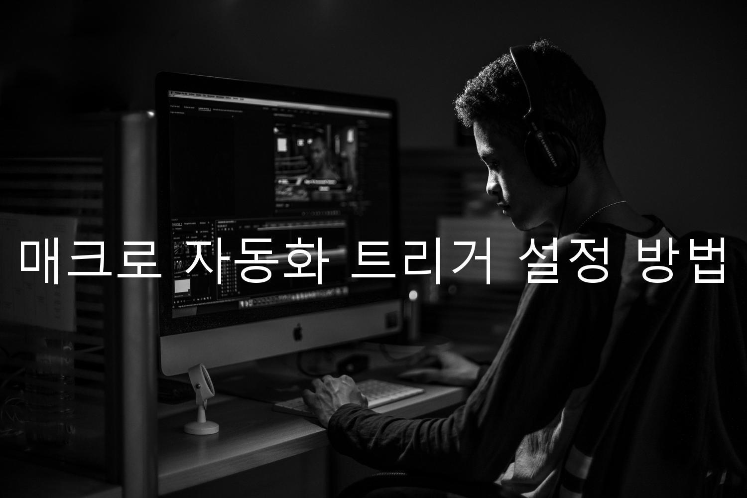 매크로 자동화 트리거 설정 방법