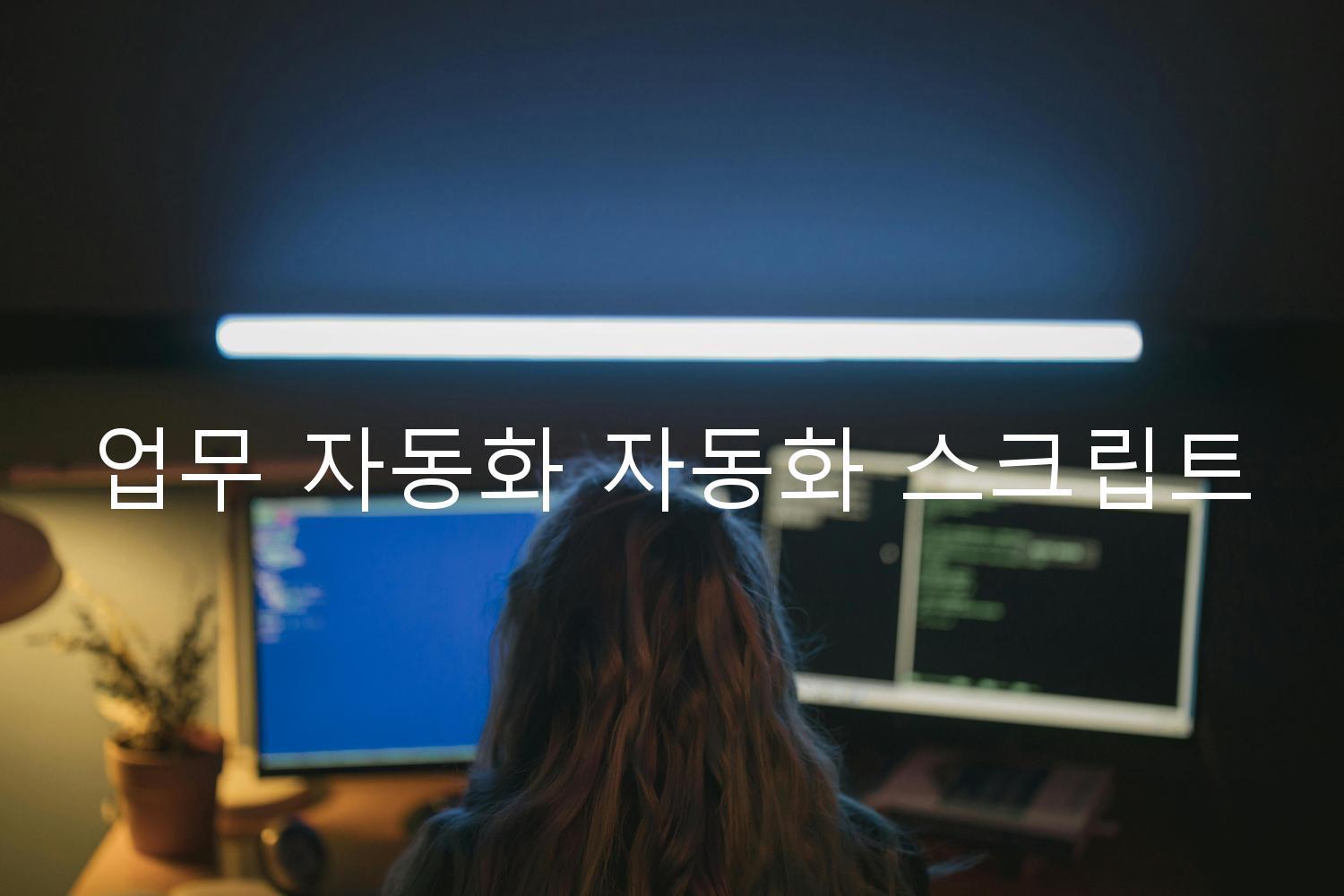 업무 자동화 자동화 스크립트