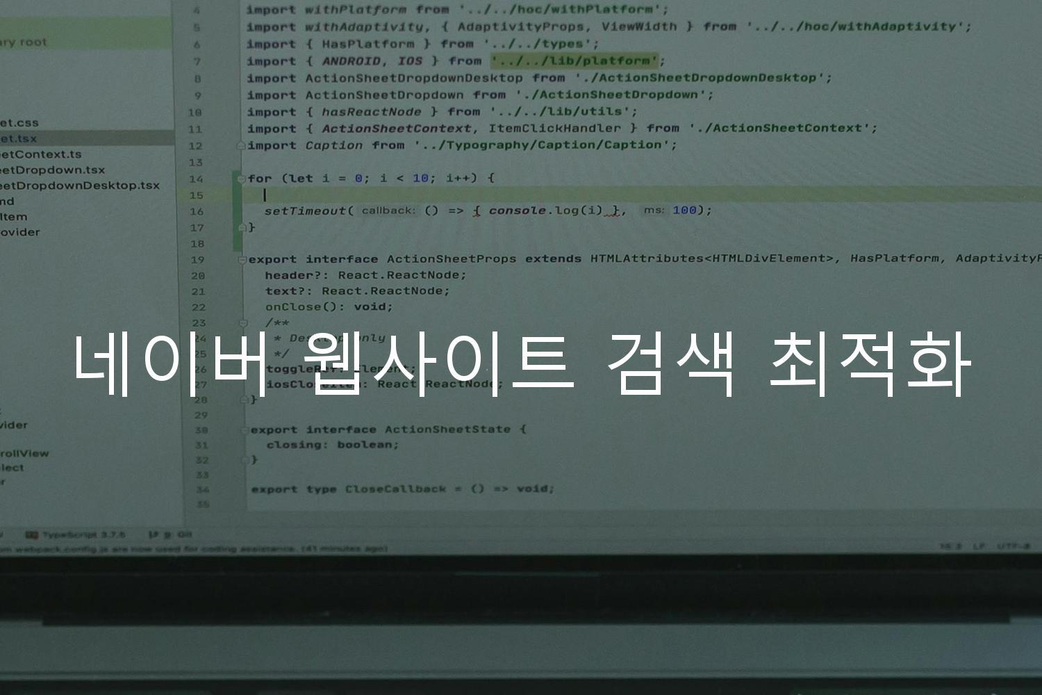 네이버 웹사이트 검색 최적화