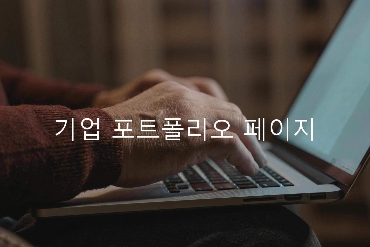 기업 포트폴리오 페이지