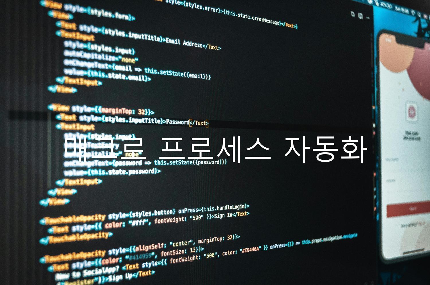 매크로 프로세스 자동화