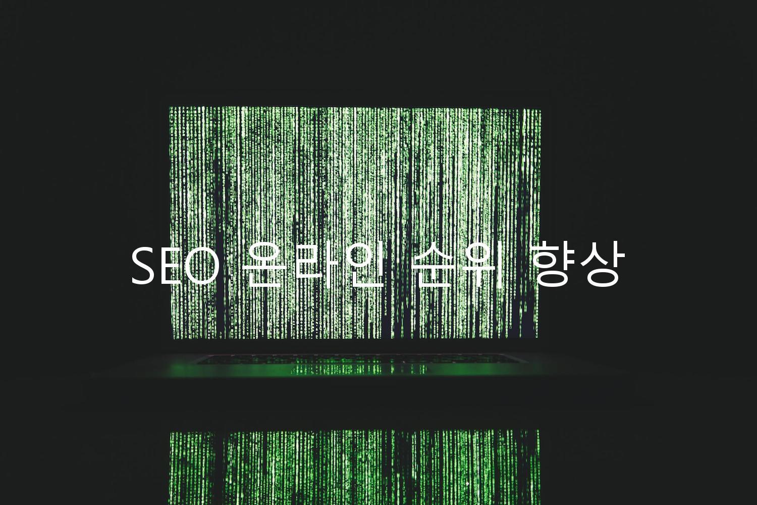 SEO 온라인 순위 향상