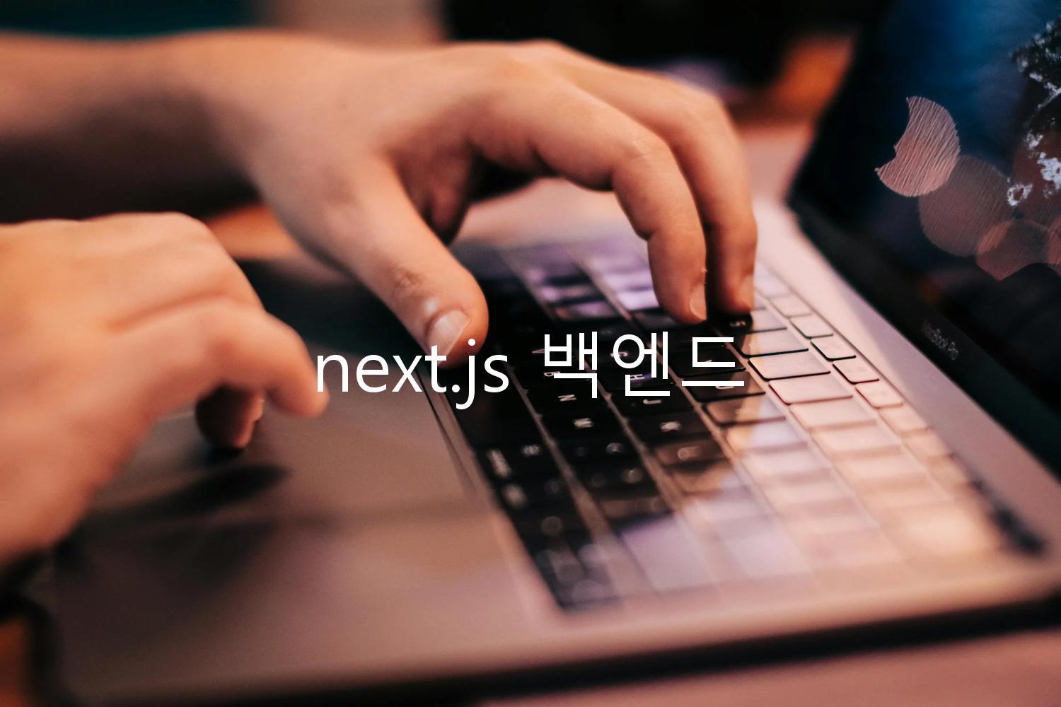 next.js 백엔드