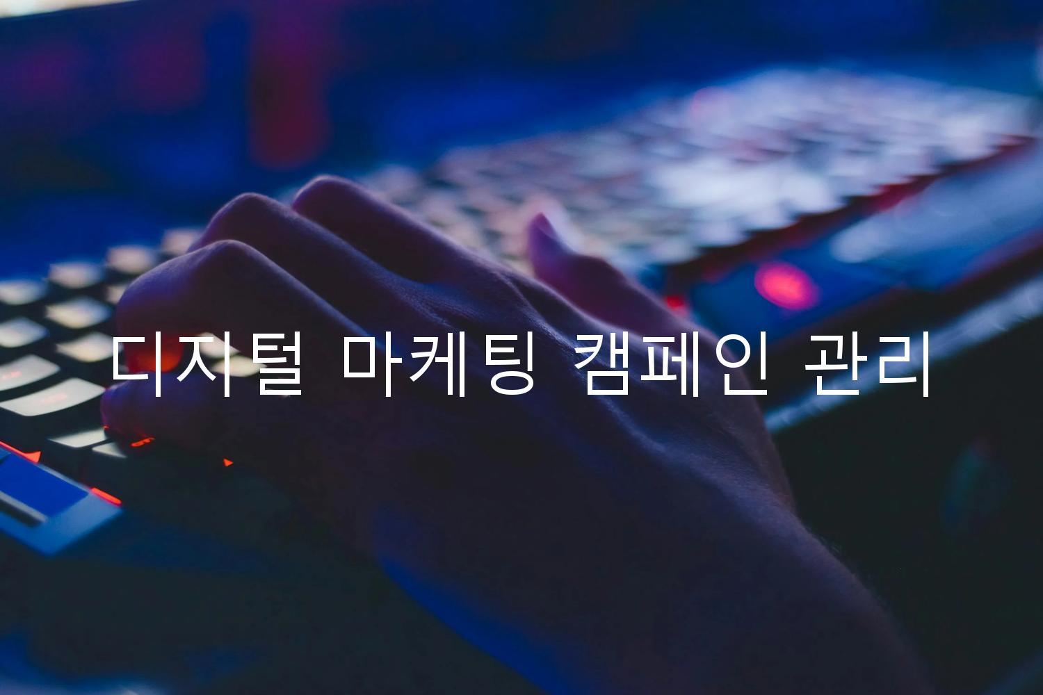 디지털 마케팅 캠페인 관리