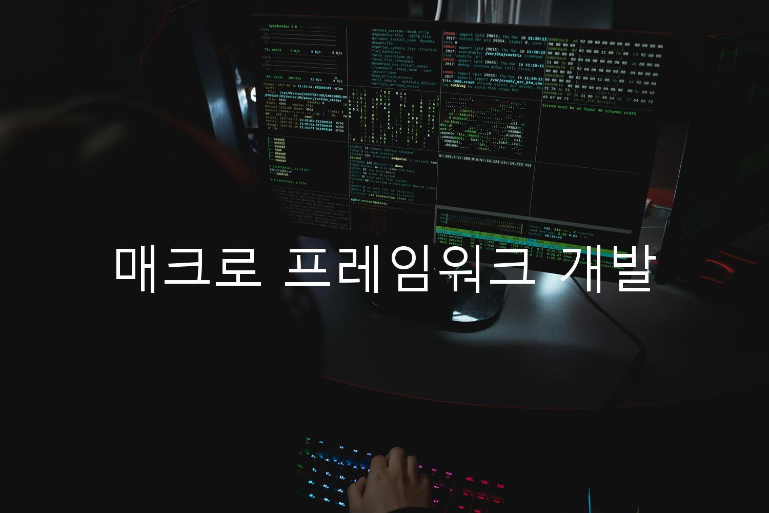 매크로 프레임워크 개발