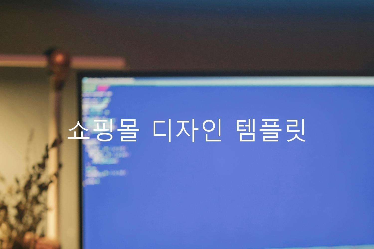 쇼핑몰 디자인 템플릿