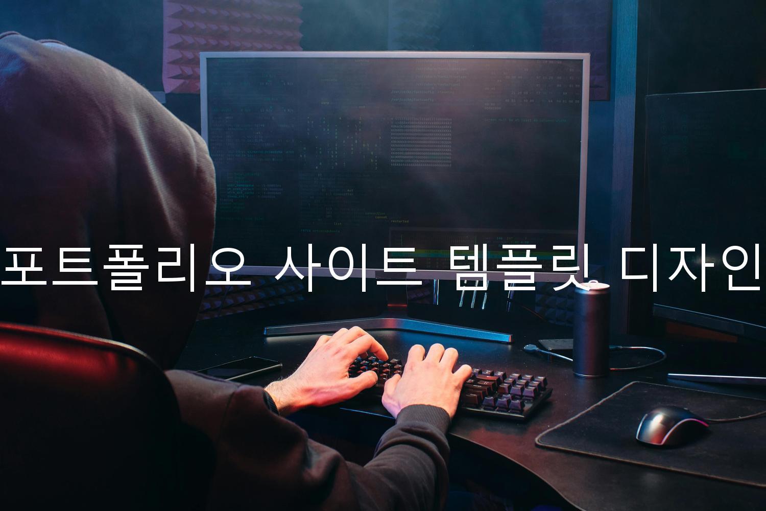 포트폴리오 사이트 템플릿 디자인