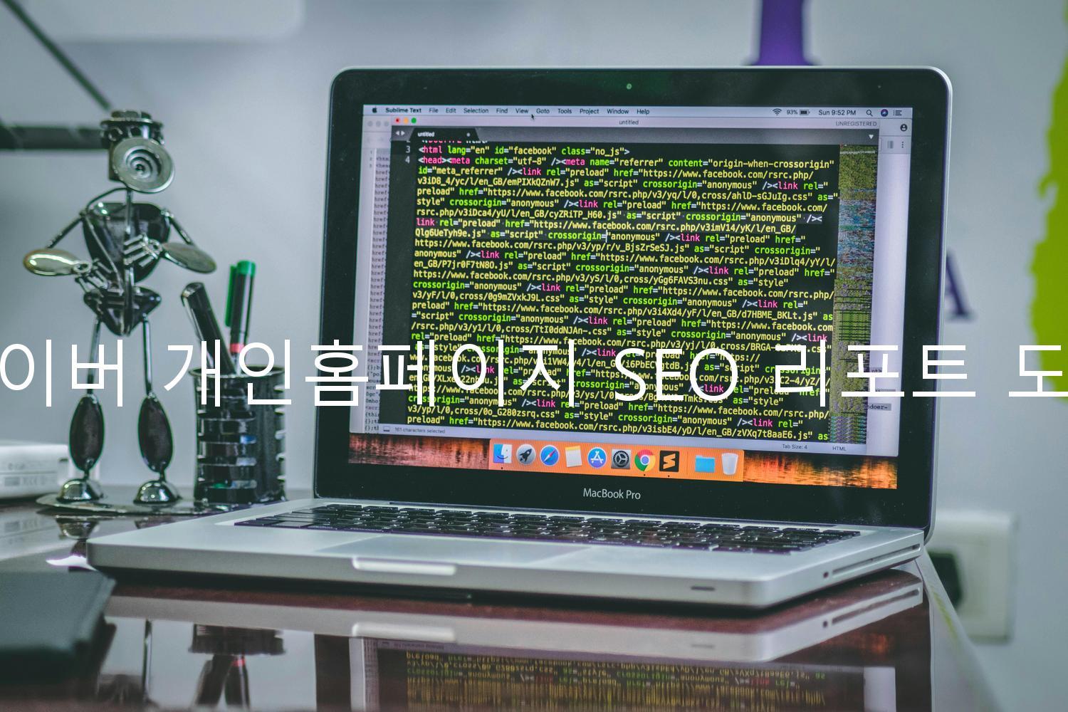 네이버 개인홈페이지 SEO 리포트 도구